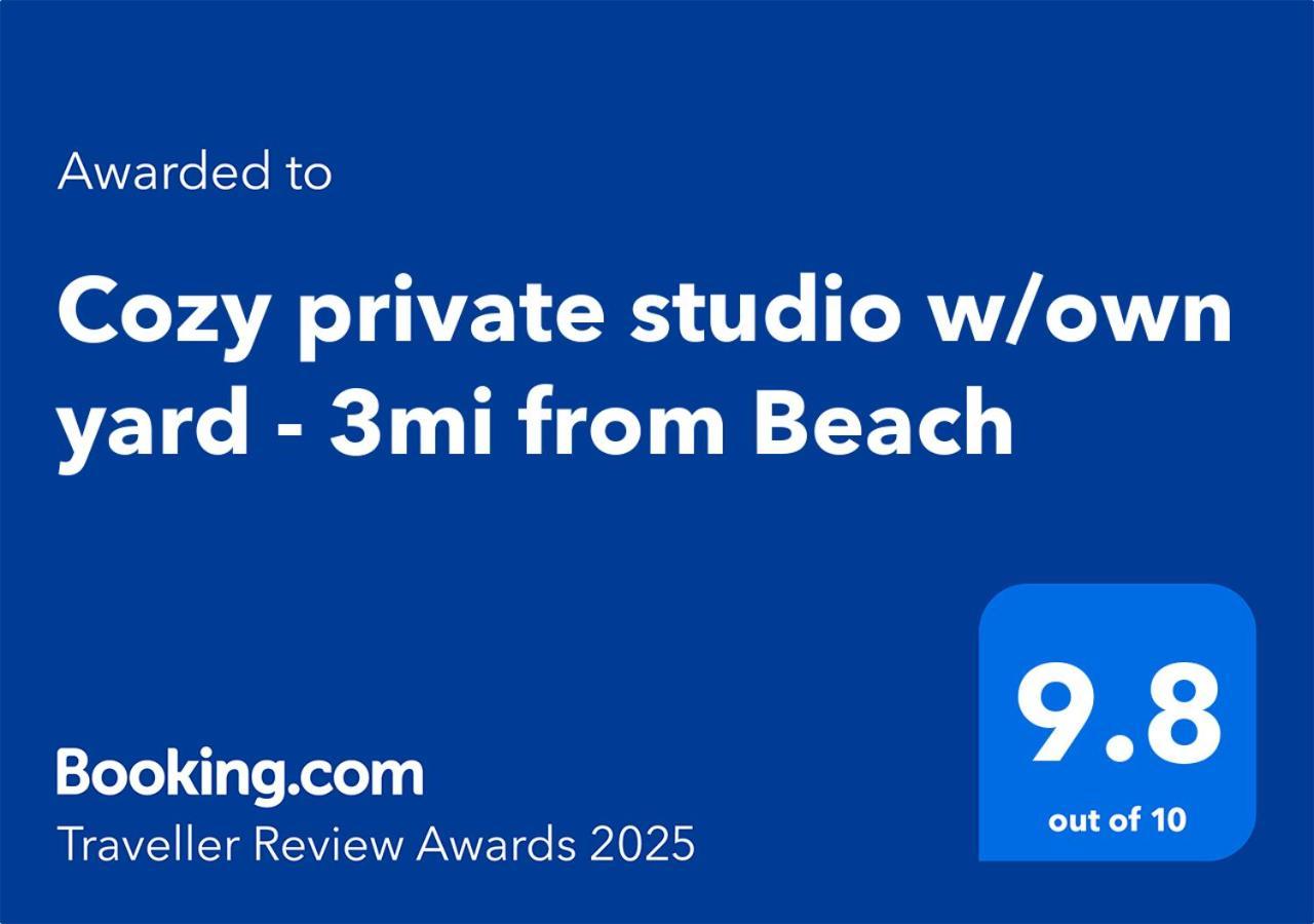 Cozy Private Studio W/Own Yard - 3Mi From Beach Seminole Eksteriør bilde